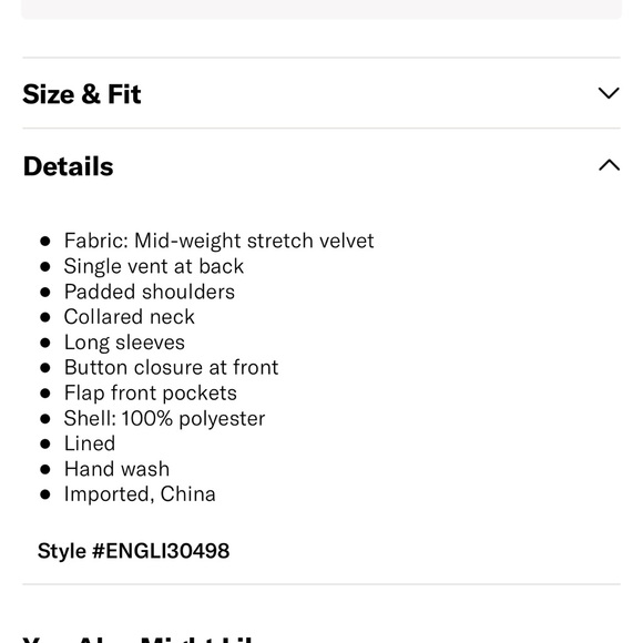 Endless Rose pleated velvet blazer - Picture 5 of 7